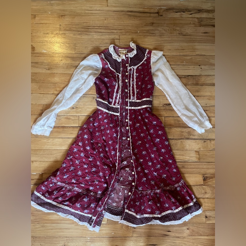 gunne sax prairie dress
